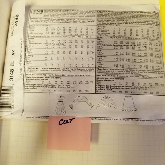 ✅3148 McCall's Sz 4-8 Misses Halter Wrap Dress Shee - Picture 4 of 6